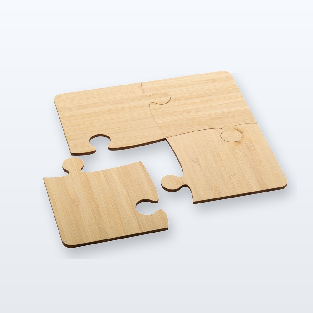Sottobicchiere puzzle - naturale