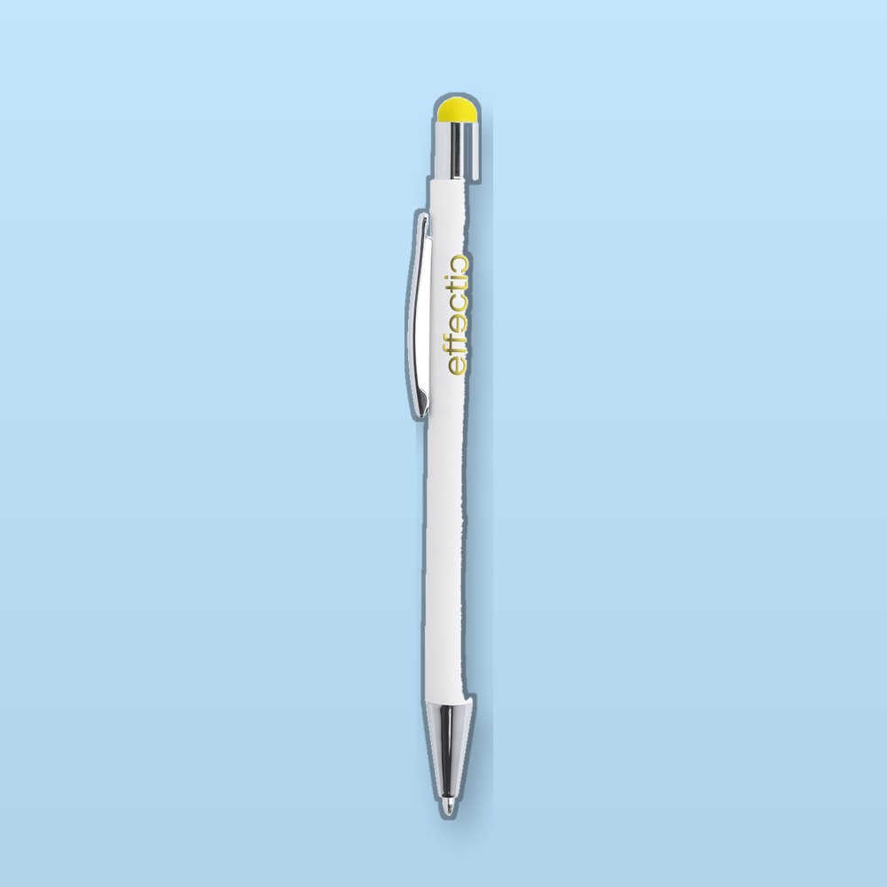 penna a sfera capacitiva - giallo - bianco