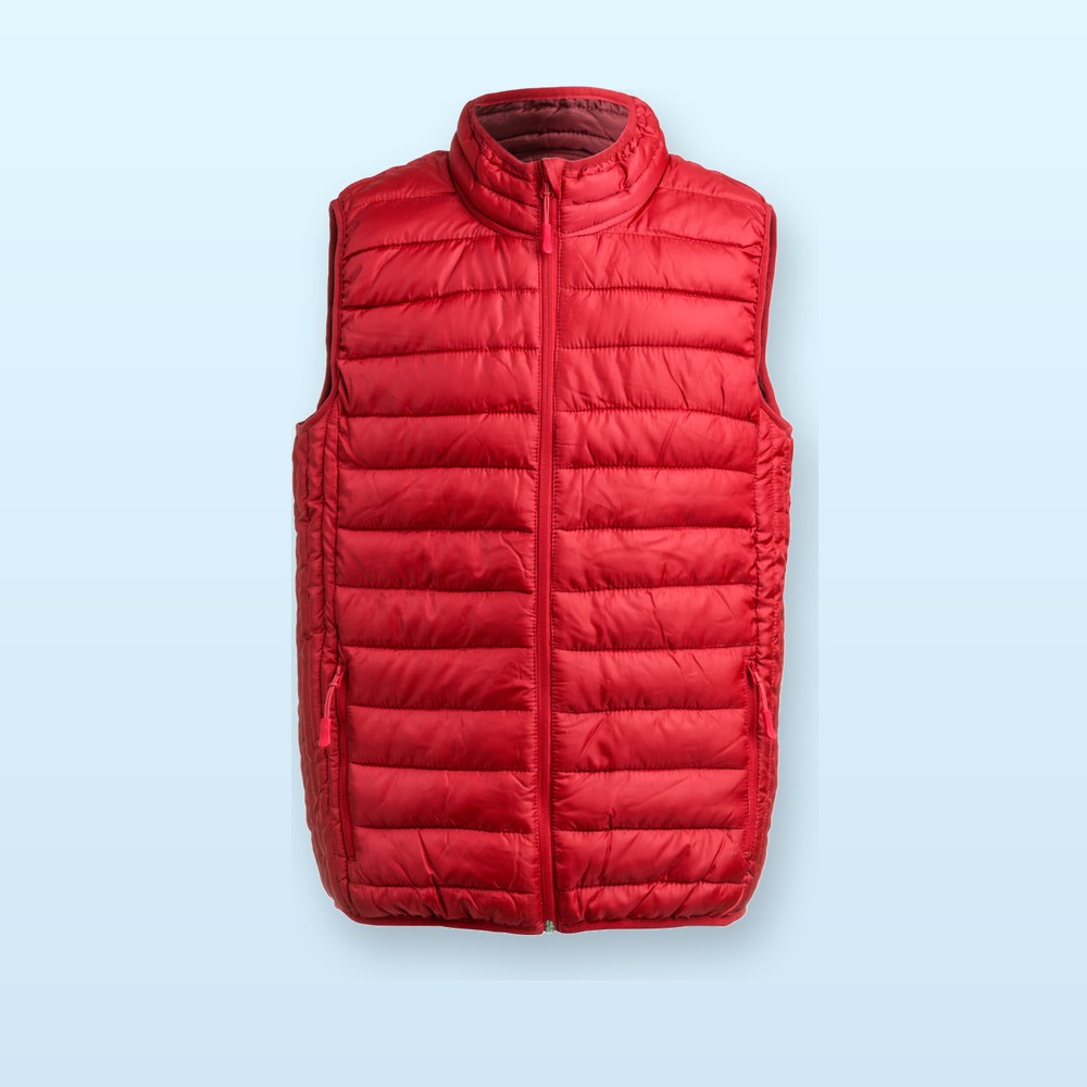 gilet trapuntato - rosso - XXL