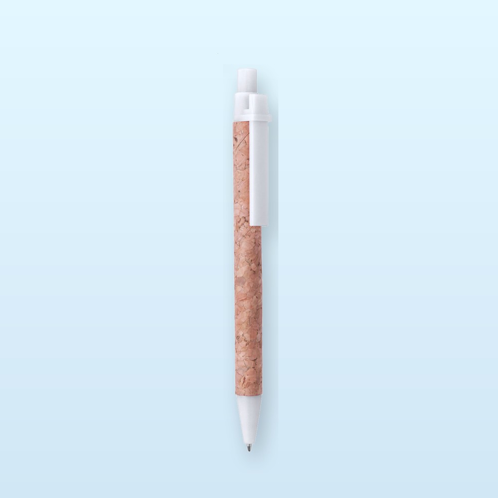 penna a sfera - bianco - naturale