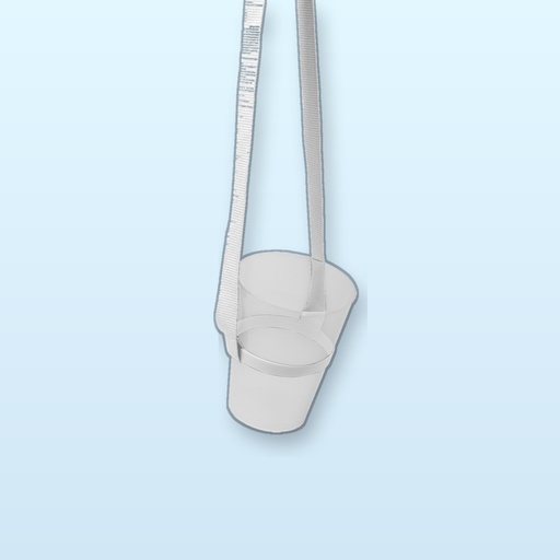 [BL-104160] lanyard porta borraccia - bianco