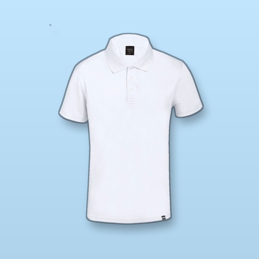 [BL-104465] Polo in RPET - bianco - XXL