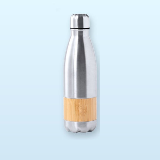 [BL-104604] bottiglia sportiva - argento - naturale