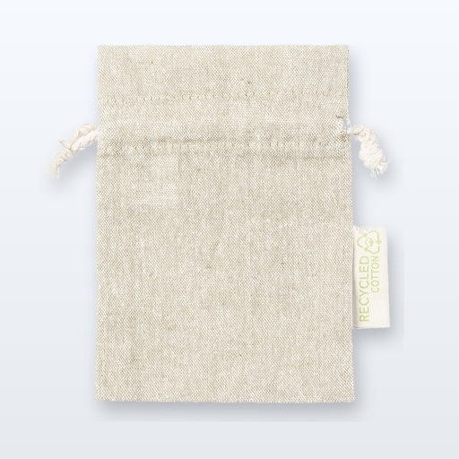 [BL-104730] sacchetto regalo in cotone, piccolo - naturale