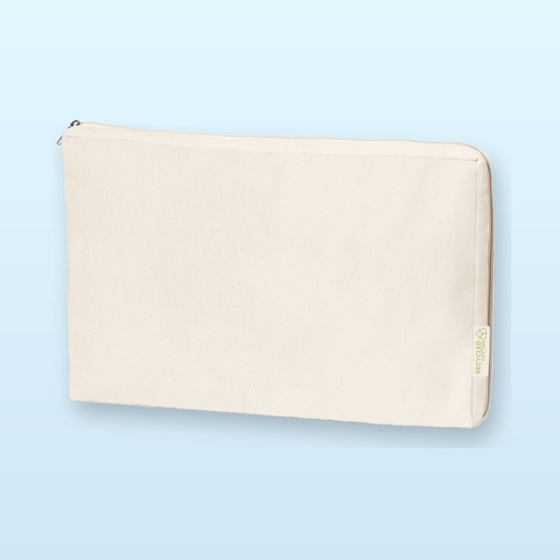 [BL-104758] custodia per computer portatile in cotone - bianco