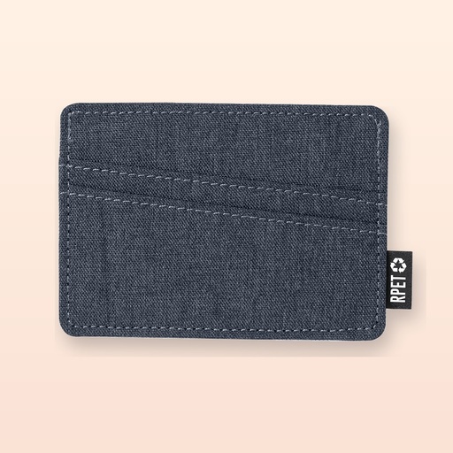 [BL-104866] Porta carte di credito in RPET - blu scuro