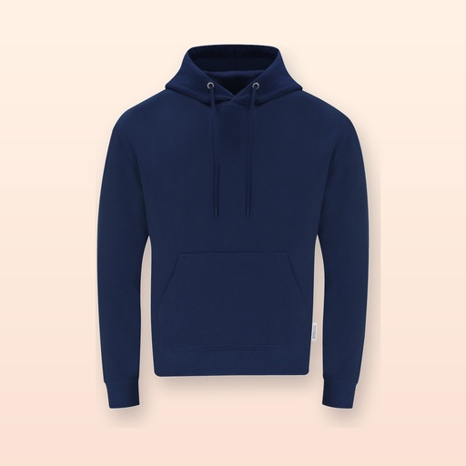 [BL-105582] Felpa con cappuccio - blu scuro - M