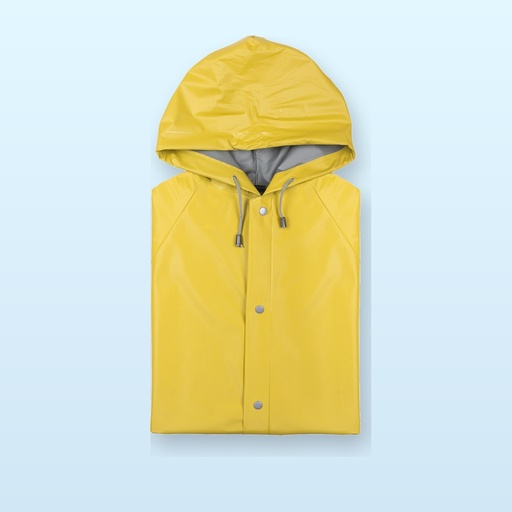 [BL-105889] impermeabile - giallo - M-L