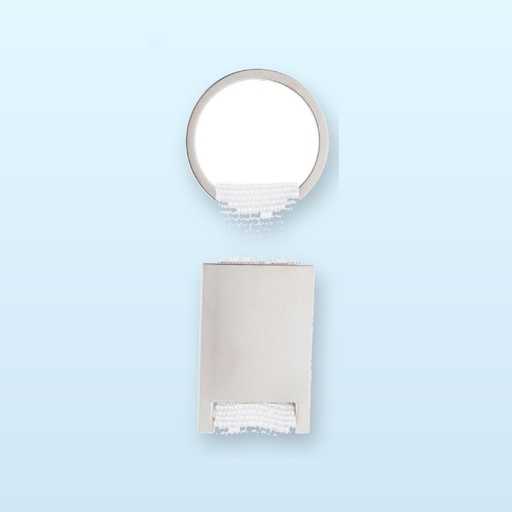 [BL-106139] portachiavi - bianco - argento