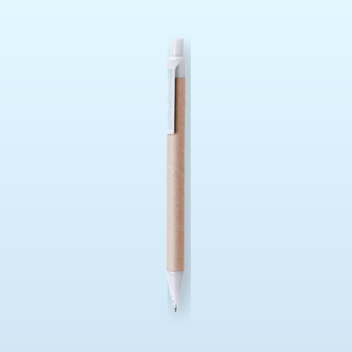 [BL-106697] penna a sfera - bianco - naturale