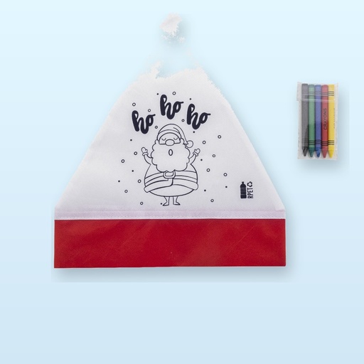 [BL-107037] Cappello Babbo Natale da decorare - bianco