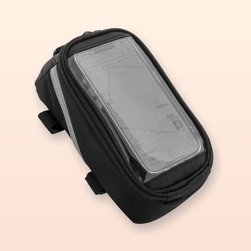 [BL-107055] borsa in RPET portacellulare da bicicletta - nero