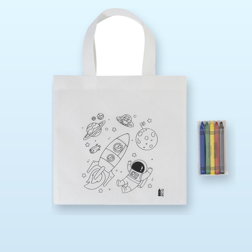 [BL-107652] Borsa per la spesa da decorare in RPET - bianco