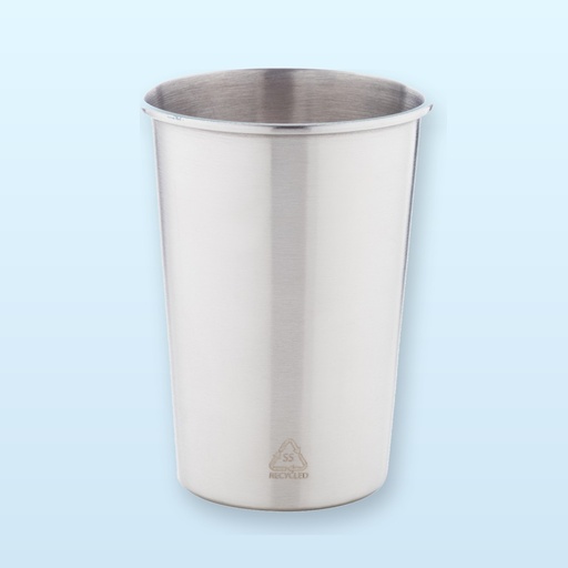 [BL-108085] Bicchiere in acciaio inox riciclato - argento