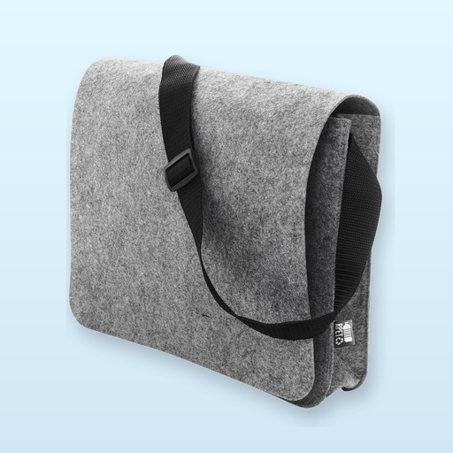 [BL-108109] Borsa a tracolla in feltro RPET - grigio
