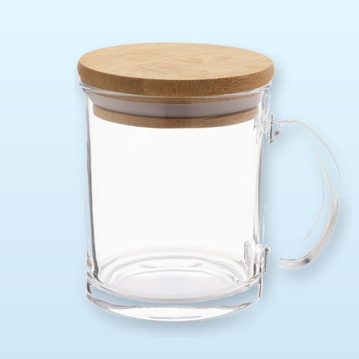 [BL-108116] Tazza in vetro riciclato - trasparente - naturale