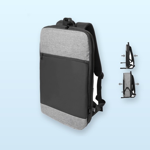 [BL-108172] Zaino estensibile in RPET - grigio - nero