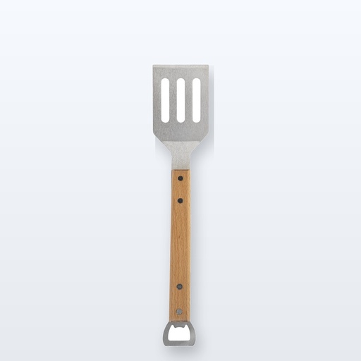 [BL-108612] Spatola per barbecue - naturale - argento
