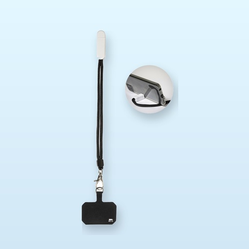 [BL-108623] Braccialetto con supporto per cellulare - bianco
