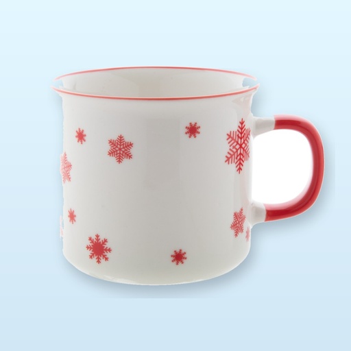[BL-108655] mug Natalizio - rosso - bianco