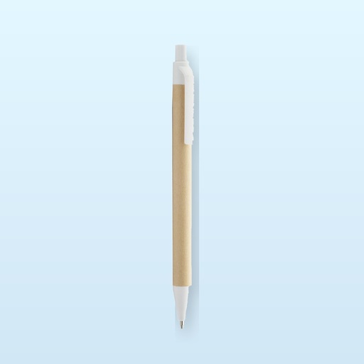 [BL-108731] penna a sfera - bianco - naturale