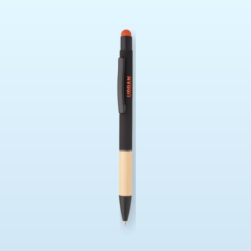 [BL-108765] penna a sfera capacitiva - arancione - nero