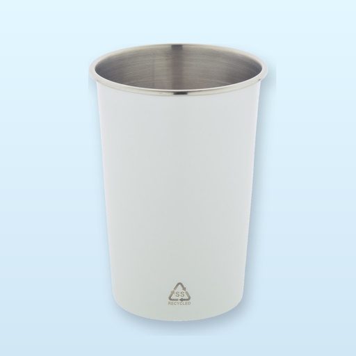 [BL-109098] Bicchiere in acciaio - bianco