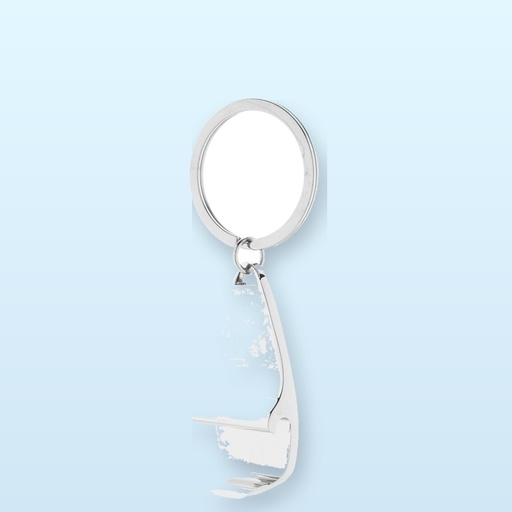 [BL-109449] Portachiavi con apribottiglie - argento
