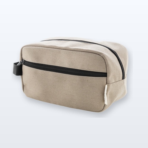 [BL-109551] Trousse in canvas riciclato - beige