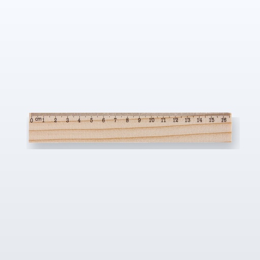 [BL-109625] righello in legno di pino - naturale