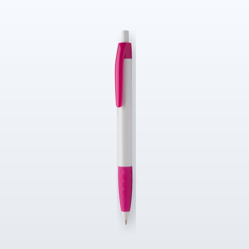 [BL-109829] penna a sfera - fucsia - bianco
