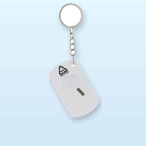 [BL-110047] Portachiavi con tagliacarte - bianco