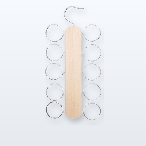 [BL-110135] porta sciarpa - naturale - argento
