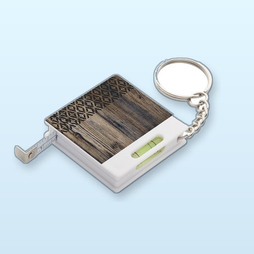 [BL-110308] portachiavi con flessometro - bianco