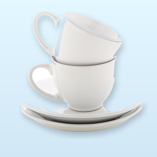 [BL-110521] set tazzine da caffè - bianco