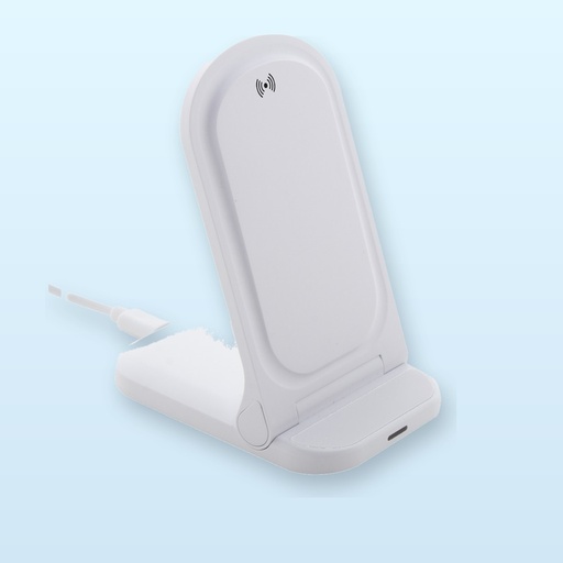 [BL-110591] Supporto per cellulare in RABS con caricatore wireless - bianco
