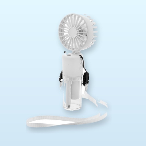 [BL-110696] Ventilatore ricaricabile con nebulizzatore - bianco