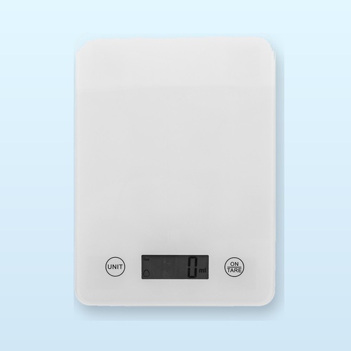 [BL-110715] bilancia da cucina con batteria ricaricabile - bianco