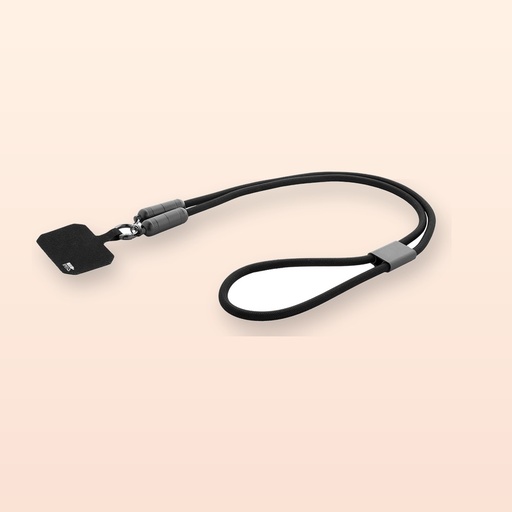 [BL-110745] Lanyard in RPET con cavo di ricarica da 60W - nero