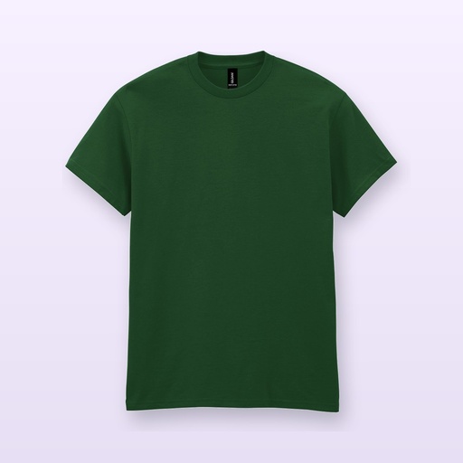 [BL-101311] T-shirt in cotone pesante - verde scuro - L