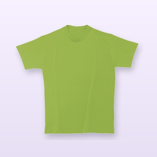 [BL-101338] T-shirt in cotone pesante - verde kiwi - S