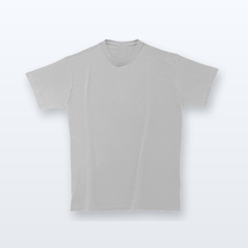 [BL-101350] T-shirt in cotone pesante - cenere grigia - XXL