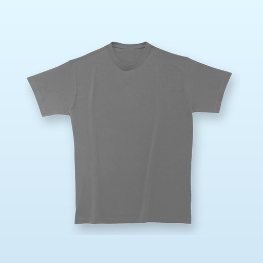 [BL-101359] T-shirt in cotone pesante - grigio scuro - XL