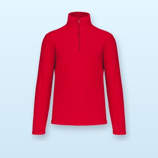 [BL-101516] Giacca in pile mezza zip - rosso - L