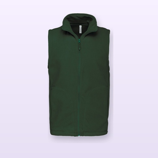 [BL-101567] gilet in pile - verde - M