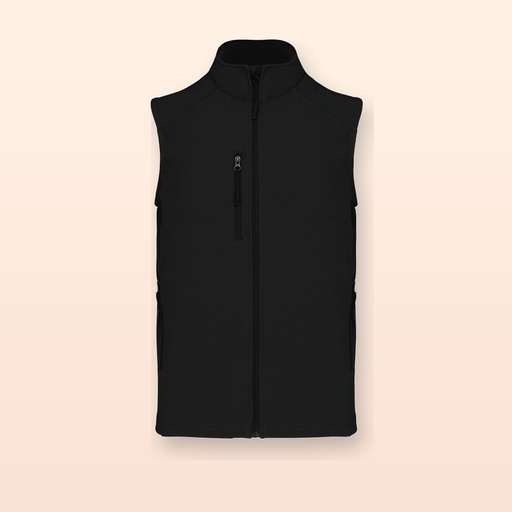 [BL-101604] Gilet softshell a 3 strati - nero - XL