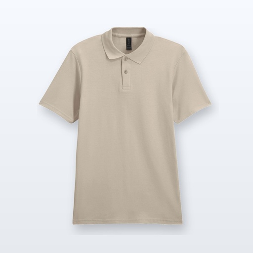 [BL-102016] polo in piqué - naturale - XXL