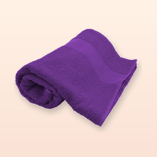 [BL-102100] asciugamano in spugna di cotone 70x140cm - viola