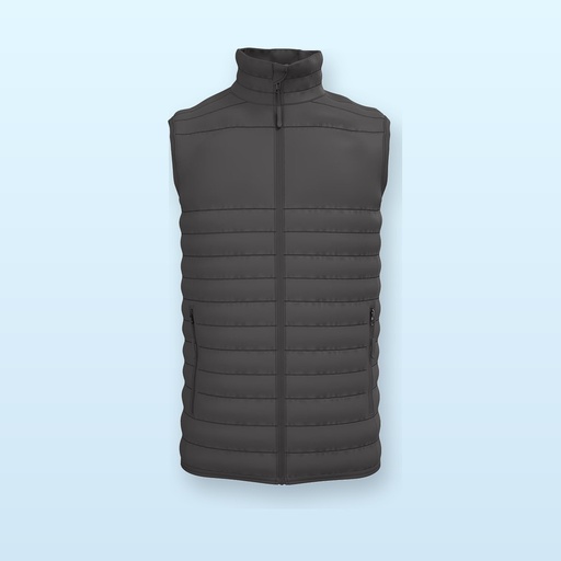 [BL-102160] gilet imbottito - grigio scuro - S