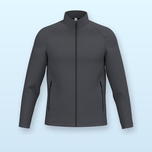 [BL-102190] Giacca softshell a 2 strati - grigio scuro - S
